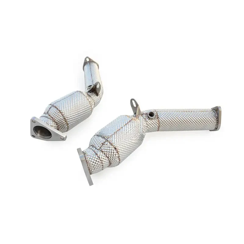 Stainless Steel High-flow Catalytic Converter with Insulated Downspout FX37 3.5 2009-2018, Power Upgrade
Stainless Steel High-flow Catalytic Converter with Insulated Downspout FX37 3.5 2009-2018, Power Upgrade