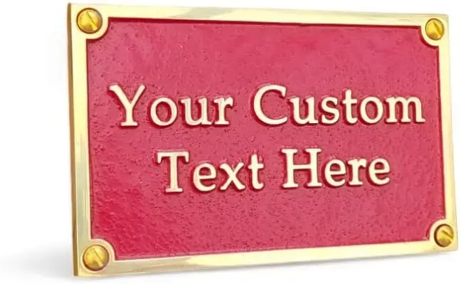 e1,The Metal Foundry Personalised Solid Brass Plaque sign Large 10 x 6 Rectangle - Your Custom Message Handmade In
e1,The Metal Foundry Personalised Solid Brass Plaque sign Large 10 x 6 Rectangle - Your Custom Message Handmade In