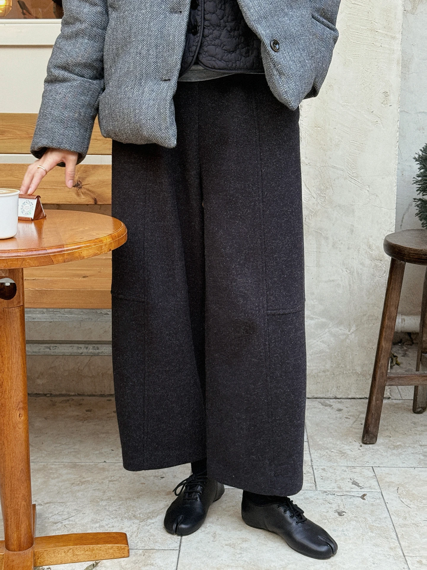 TT Winter Thiened Straight Leg Woolen Casual Pants 3D Tailoring Wide Leg Casual Trousers Ladies Loose Fit Trousers
TT Winter Thiened Straight Leg Woolen Casual Pants 3D Tailoring Wide Leg Casual Trousers Ladies Loose Fit Trousers