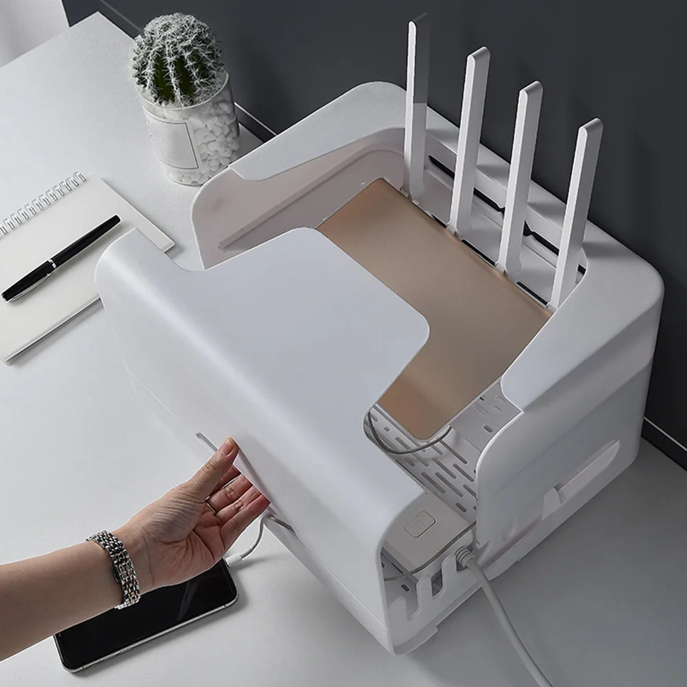 Router Storage Box ABS Creative Hollow Design St Bracket Cable Case Holder Charging ganizer Practical Home Supplies
Router Storage Box ABS Creative Hollow Design St Bracket Cable Case Holder Charging ganizer Practical Home Supplies
