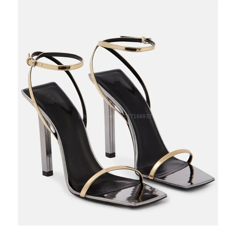 Sexy Gold Leather Square Toe Luxury Slingback Sandals Women Dress Ankle Strap Metallic Thin High Heel Sandals Lady Party Shoes
Sexy Gold Leather Square Toe Luxury Slingback Sandals Women Dress Ankle Strap Metallic Thin High Heel Sandals Lady Party Shoes