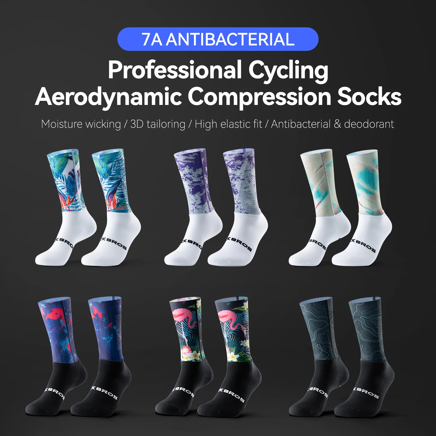 ROCKBROS Cycling Socks Breathable Shock Absorption Cycling Aerodynamic Compression Socks 3D Tailoring High Elastic Cycling Socks
ROCKBROS Cycling Socks Breathable Shock Absorption Cycling Aerodynamic Compression Socks 3D Tailoring High Elastic Cycling Socks