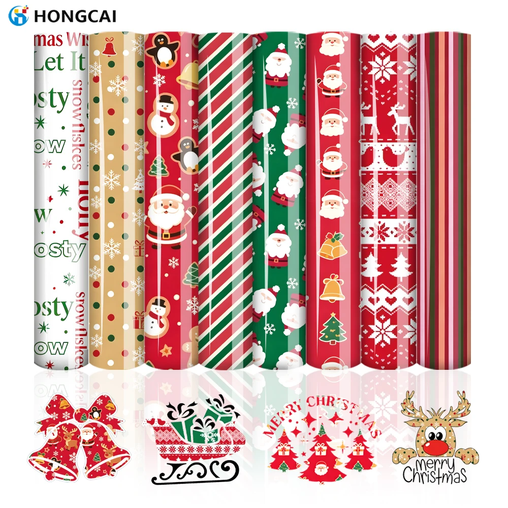 8Pcs Christmas heat transfer film. Easy to cut & peel, compatible with various fabrics for hoodies, sweaters and party outfits.
8Pcs Christmas heat transfer film. Easy to cut & peel, compatible with various fabrics for hoodies, sweaters and party outfits.