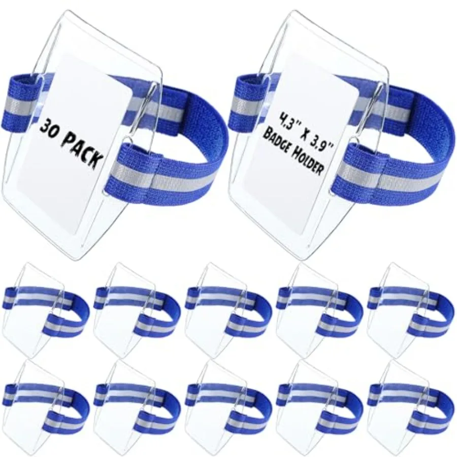 30 Pcs Arm Badge Holder Armband ID Card Holder with Hook and Loop Fastener Clear Plastic Name Tag Badge Carrier Universal Size
30 Pcs Arm Badge Holder Armband ID Card Holder with Hook and Loop Fastener Clear Plastic Name Tag Badge Carrier Universal Size