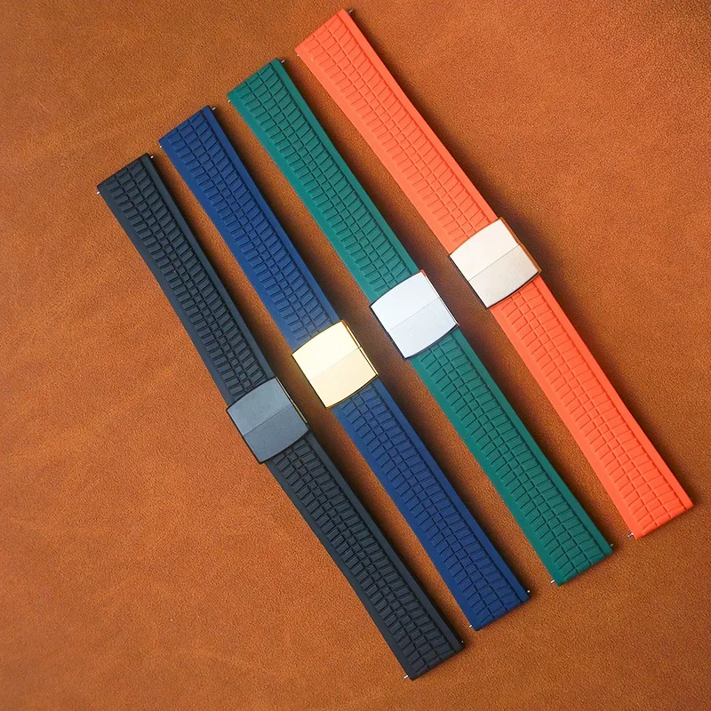 CTS Fluororubber Watch Strap 20mm Quick Release Butterfly Buckle FKM Cut To Size Watch Bands For Seiko Aquanaut Oemga Seamaster
CTS Fluororubber Watch Strap 20mm Quick Release Butterfly Buckle FKM Cut To Size Watch Bands For Seiko Aquanaut Oemga Seamaster