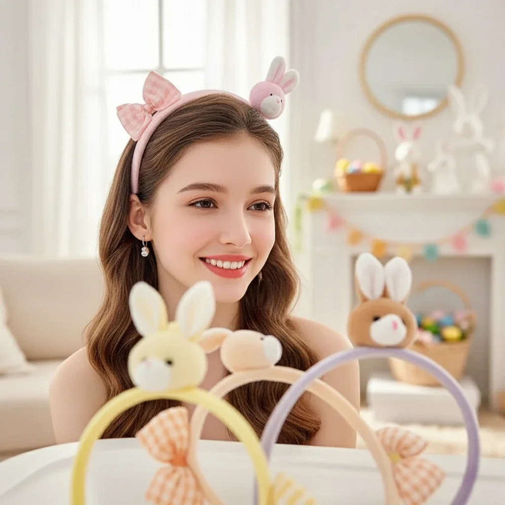 Яркий набор повязок на голову с пасхальным кроликом для детей, игривый реквизит для фотобудки и регулируемые вечерние аксессуары для волос для торжеств
Яркий набор повязок на голову с пасхальным кроликом для детей, игривый реквизит для фотобудки и регулируемые вечерние аксессуары для волос для торжеств