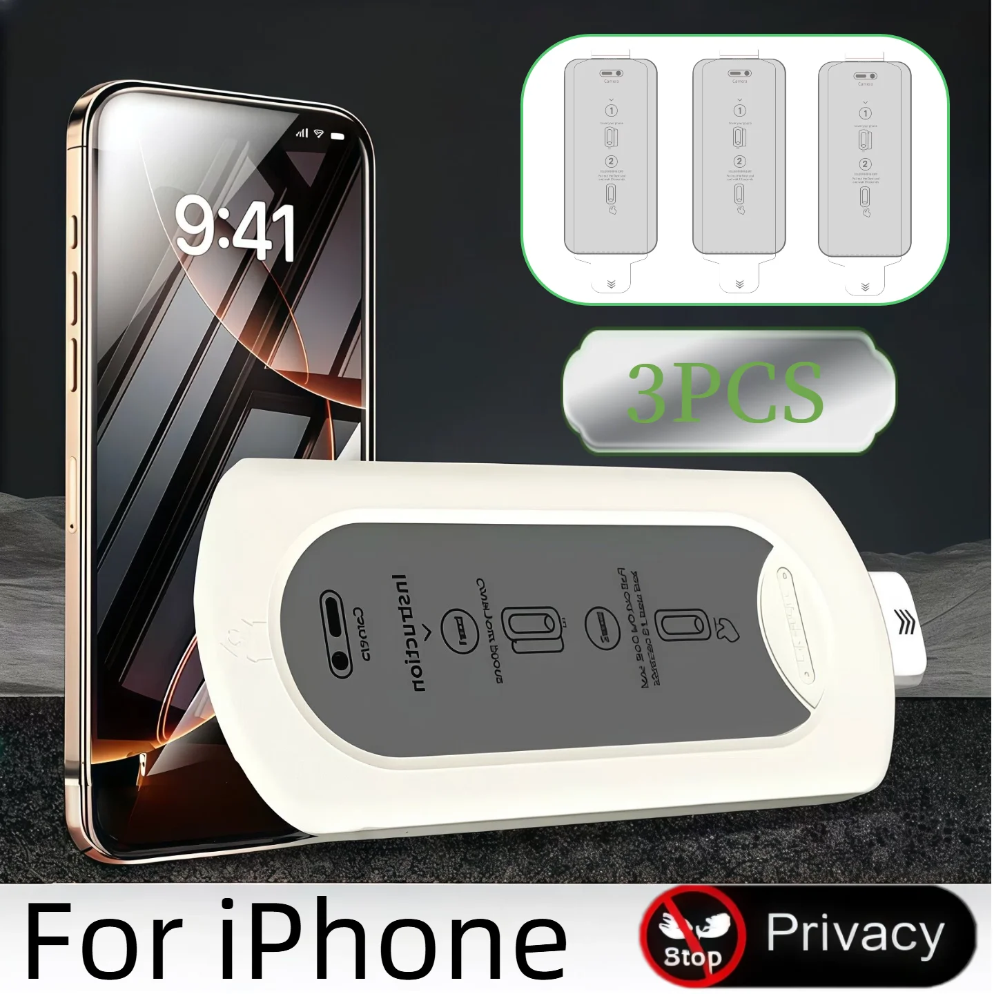 Защитное стекло для iPhone, 3 шт., антишпионское, прозрачное, устойчивое к царапинам, совместимое с различными моделями.
Защитное стекло для iPhone, 3 шт., антишпионское, прозрачное, устойчивое к царапинам, совместимое с различными моделями.