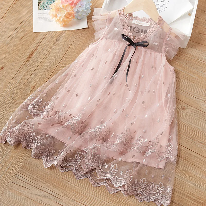 Summer Baby Girls Dress Children's Clothing Cute Lace Embroidery Mesh Princess Dress Kids Flying Sleeve Daily Birthday Dresses
Summer Baby Girls Dress Children's Clothing Cute Lace Embroidery Mesh Princess Dress Kids Flying Sleeve Daily Birthday Dresses