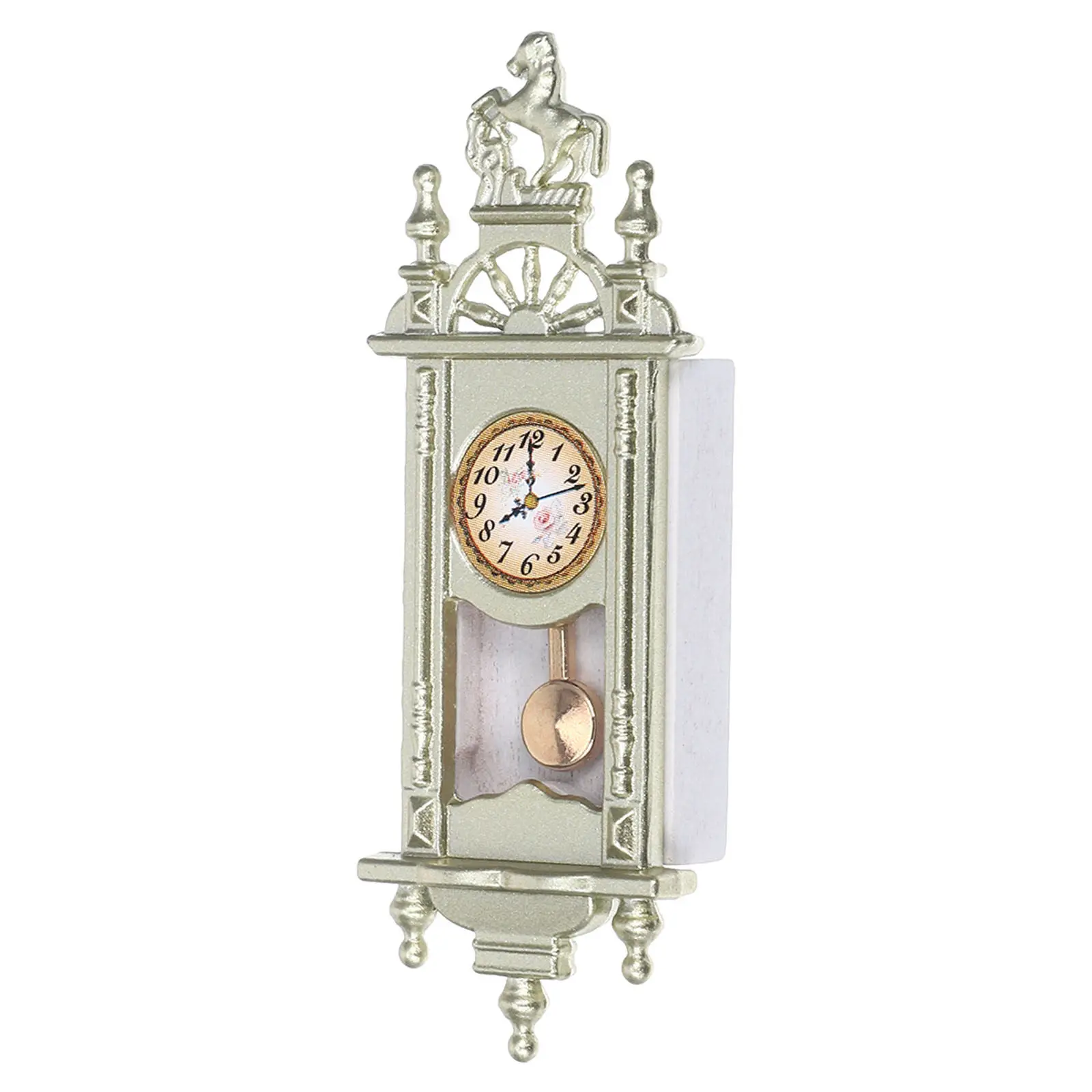 Mini Pendulum Clock Ornament Mini House Small Retro Style Simulation Clock for Miniature Furniture Decor Dollhouse Furniture
Mini Pendulum Clock Ornament Mini House Small Retro Style Simulation Clock for Miniature Furniture Decor Dollhouse Furniture