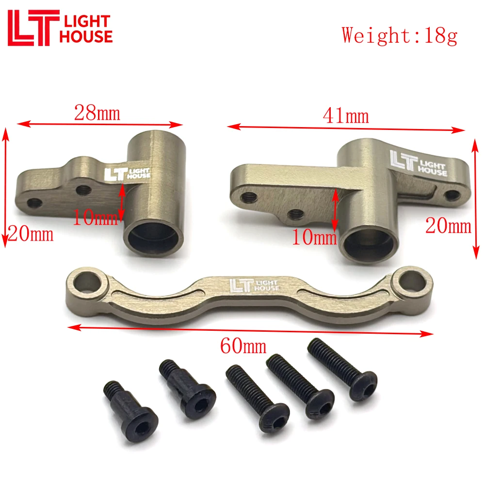 LIGHT HOUSE 3pcs Aluminum Hard Oxidation Steering Set with Steering & RODS for CEN Racing 1/8 RC Car Upgrades Parts
LIGHT HOUSE 3pcs Aluminum Hard Oxidation Steering Set with Steering & RODS for CEN Racing 1/8 RC Car Upgrades Parts