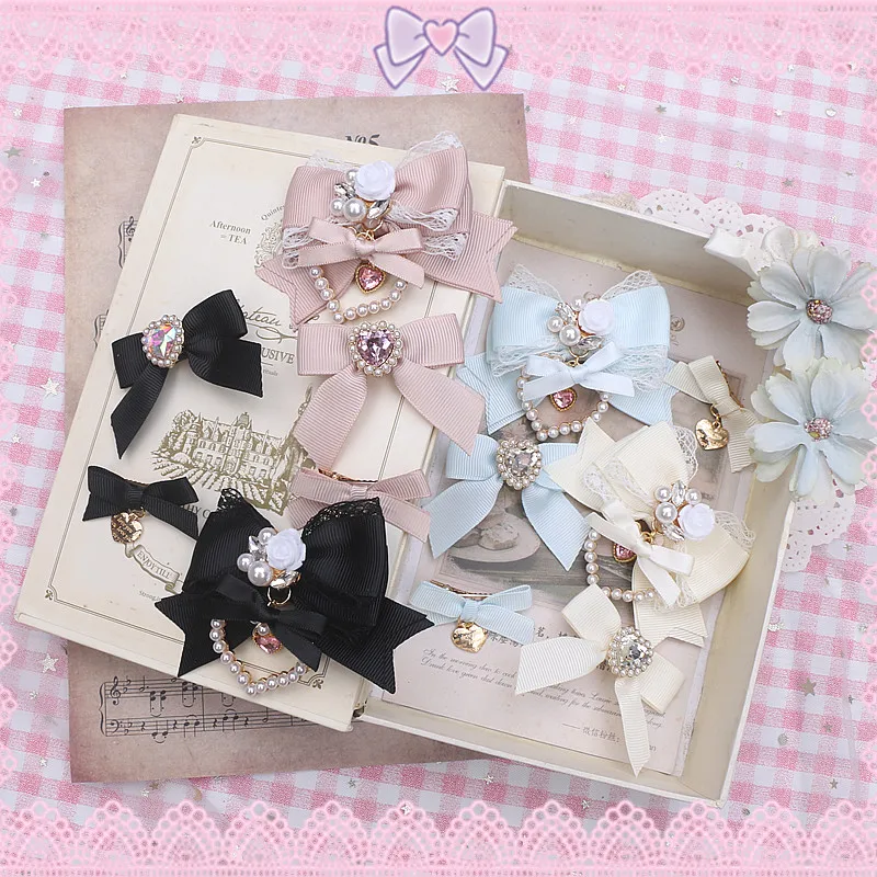 Set of 3 Pastel-toned Hair Bows Girl Y2K Romantic Flowers Rhinestones Hair Clips for Women Trendy Lolita Dreamy Hairpins
Set of 3 Pastel-toned Hair Bows Girl Y2K Romantic Flowers Rhinestones Hair Clips for Women Trendy Lolita Dreamy Hairpins