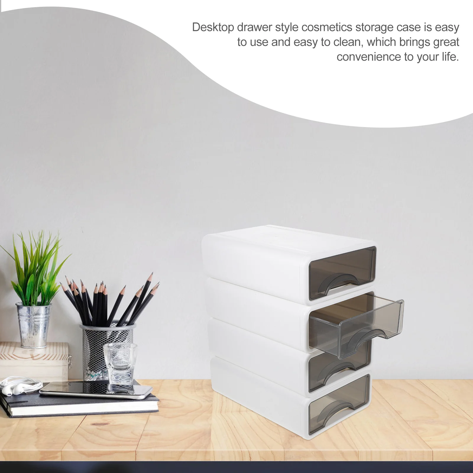 4Pcs Drawer Type Organizers for Desk Sundries Storage Box Clear Window Desktop Makeup Organizer PP Material Stackable Storage
4Pcs Drawer Type Organizers for Desk Sundries Storage Box Clear Window Desktop Makeup Organizer PP Material Stackable Storage