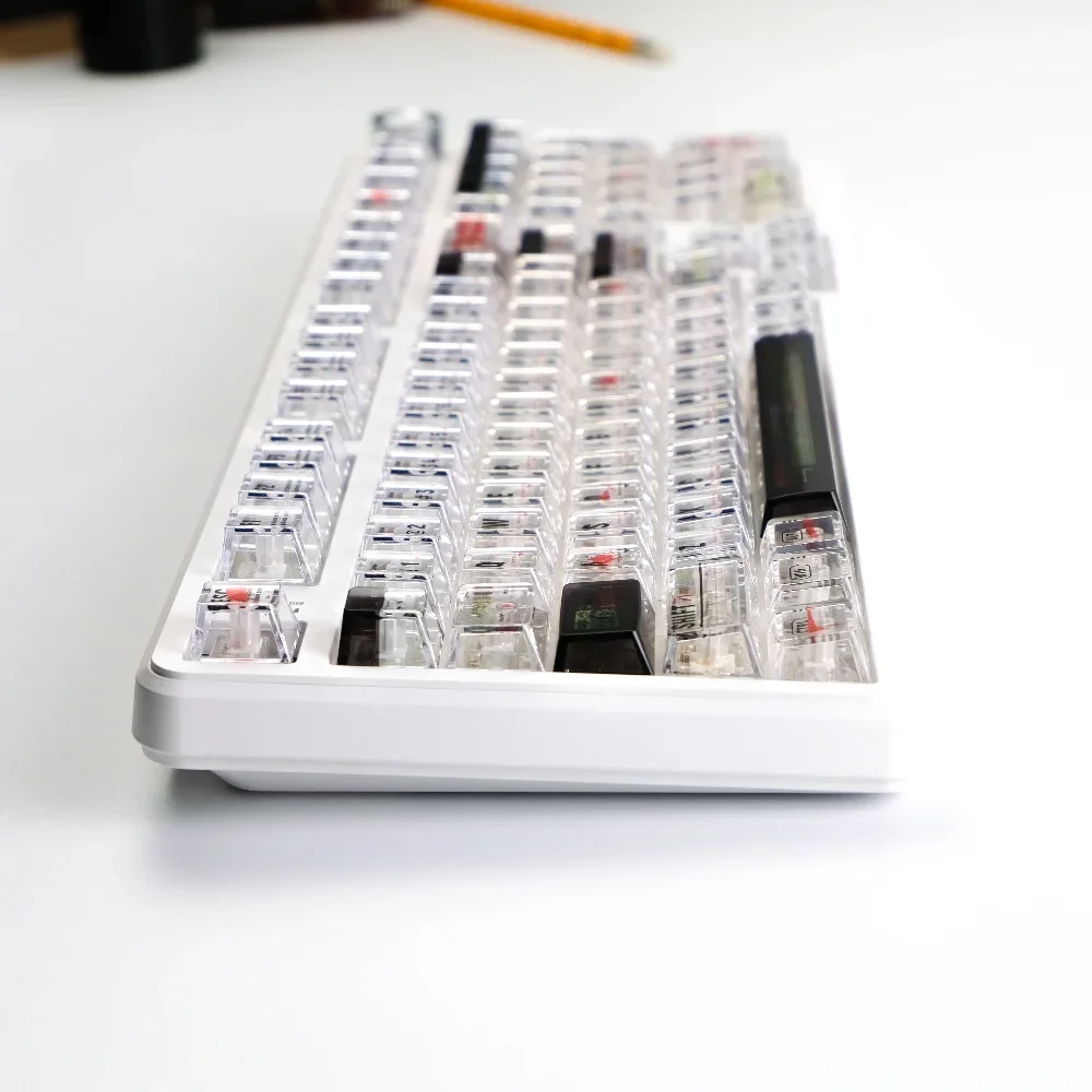 Era transparent ice crystal keycap hot sublimation customization original height PC button personality light transmission and ma
Era transparent ice crystal keycap hot sublimation customization original height PC button personality light transmission and ma