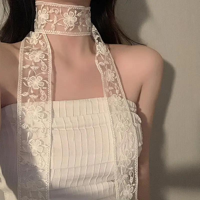 Elegant Long Lace Narrow Scarf for Women Korean Fashion Ribbon Scarves Embroidered Floral Lace Wrap Crochet Women Neckerchief
Elegant Long Lace Narrow Scarf for Women Korean Fashion Ribbon Scarves Embroidered Floral Lace Wrap Crochet Women Neckerchief