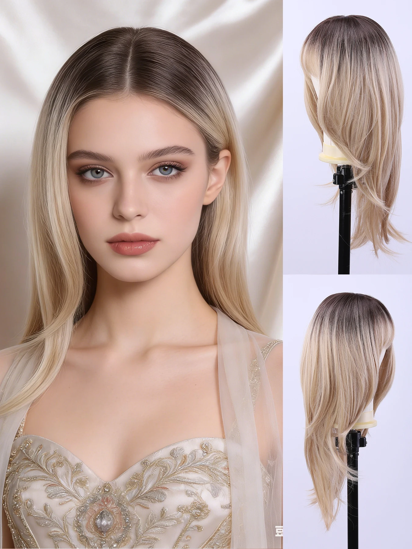 Fashionable women's synthetic fiber wig, fashionable hairstyle, safe rose mesh hat design
Fashionable women's synthetic fiber wig, fashionable hairstyle, safe rose mesh hat design