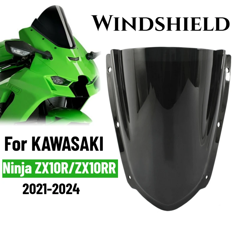 Windshield For KAWASAKI Ninja ZX10R ZX10RR 2021-2024 Windscreen Deflector Protector ZX 10 R RR Wind Screen Spoiler Guard Cover
Windshield For KAWASAKI Ninja ZX10R ZX10RR 2021-2024 Windscreen Deflector Protector ZX 10 R RR Wind Screen Spoiler Guard Cover
