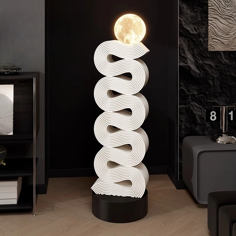 Creative high-end living room large floor lamp ornament next to sofa bedroom TV cabinet
Creative high-end living room large floor lamp ornament next to sofa bedroom TV cabinet