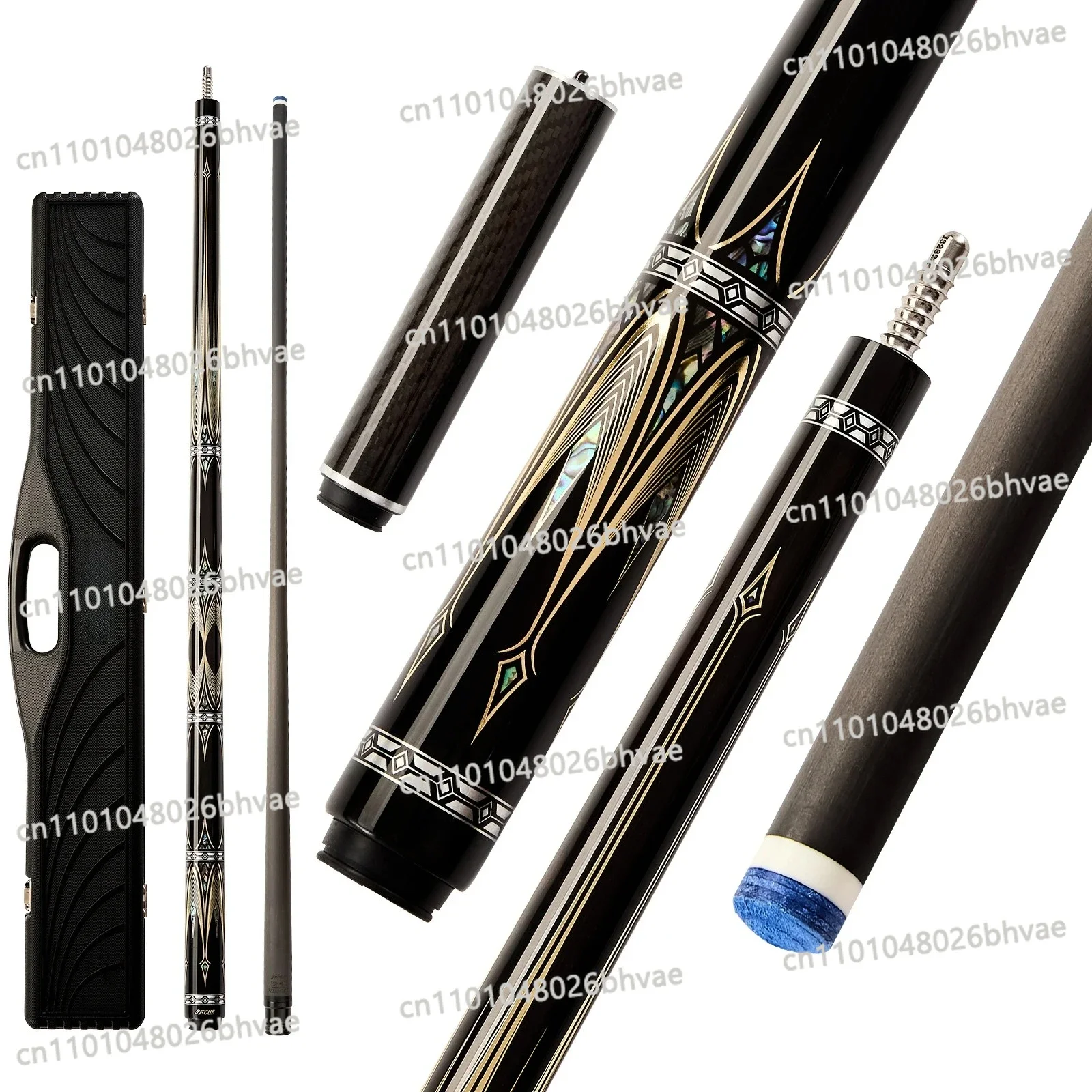 Carbon Fiber Pool Cue | Low Deflection Billiard Stick with Gold Armor Design | 20-26oz Professional Cue Kit
Carbon Fiber Pool Cue | Low Deflection Billiard Stick with Gold Armor Design | 20-26oz Professional Cue Kit