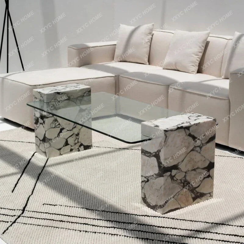 XX Natural marble glass coffee table household small apartment living room square, light luxury minimalist coffee tabl
XX Natural marble glass coffee table household small apartment living room square, light luxury minimalist coffee tabl
