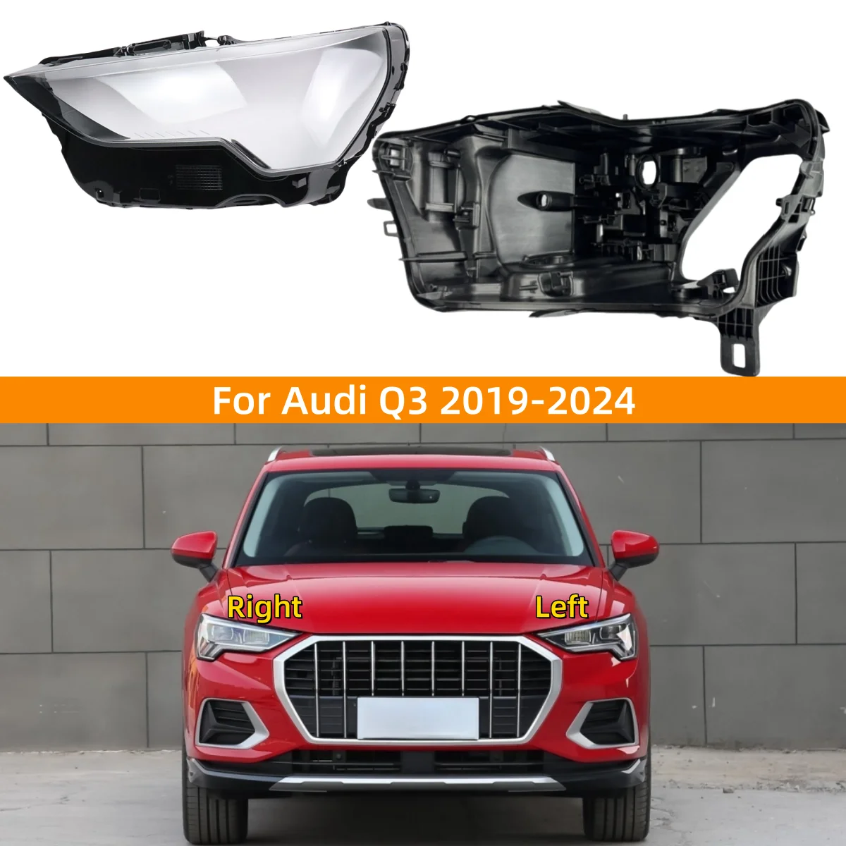 For Audi Q3 2019 2020 2021 2022 2023 2024 Car Interior Replacement Parts Headlights Lights Glass Auto Lamp Holder
For Audi Q3 2019 2020 2021 2022 2023 2024 Car Interior Replacement Parts Headlights Lights Glass Auto Lamp Holder