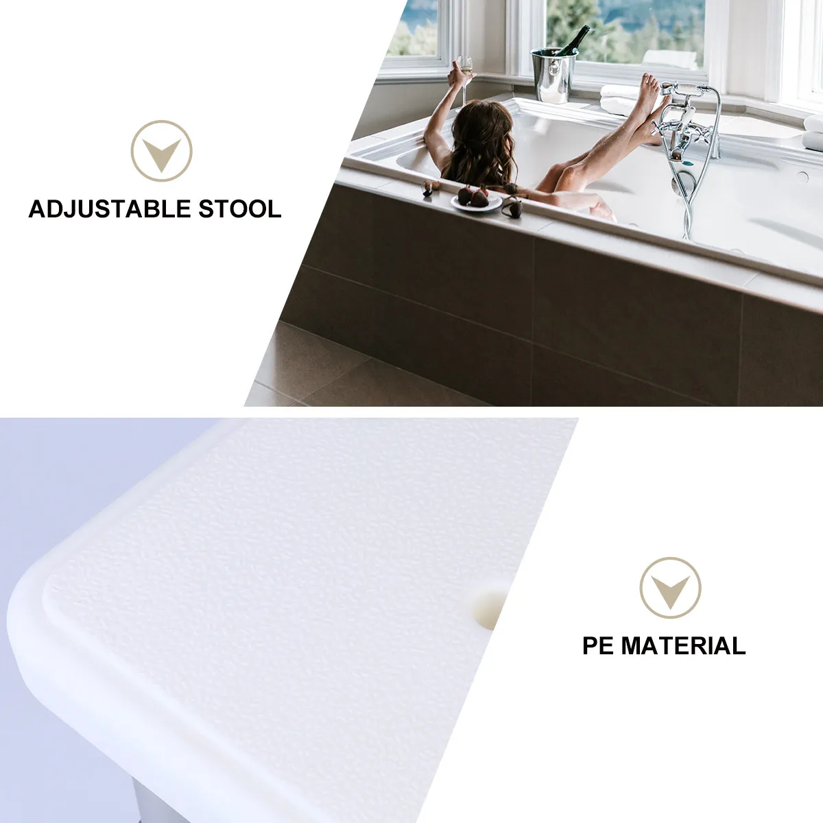 1 шт. Регулируемый по высоте стул для душа, квадратный, из алюминиевого сплава, с нескользящим сиденьем из ПЭ, прочное сиденье для душа для пожилых людей
1 шт. Регулируемый по высоте стул для душа, квадратный, из алюминиевого сплава, с нескользящим сиденьем из ПЭ, прочное сиденье для душа для пожилых людей