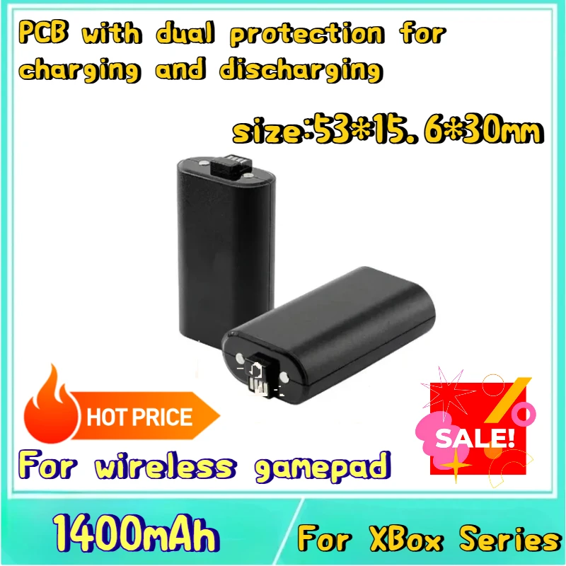 New 1400mAh Rechargeable Battery for XBox Series S X Xbox One S X, for Xbox One S X Series Wireless Game Controller
New 1400mAh Rechargeable Battery for XBox Series S X Xbox One S X, for Xbox One S X Series Wireless Game Controller