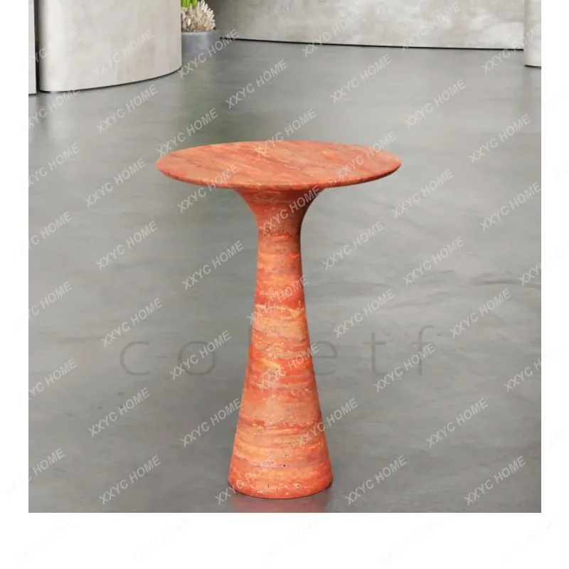 Lminimalist natural marble edge table living room sofa round small coffee table
Lminimalist natural marble edge table living room sofa round small coffee table