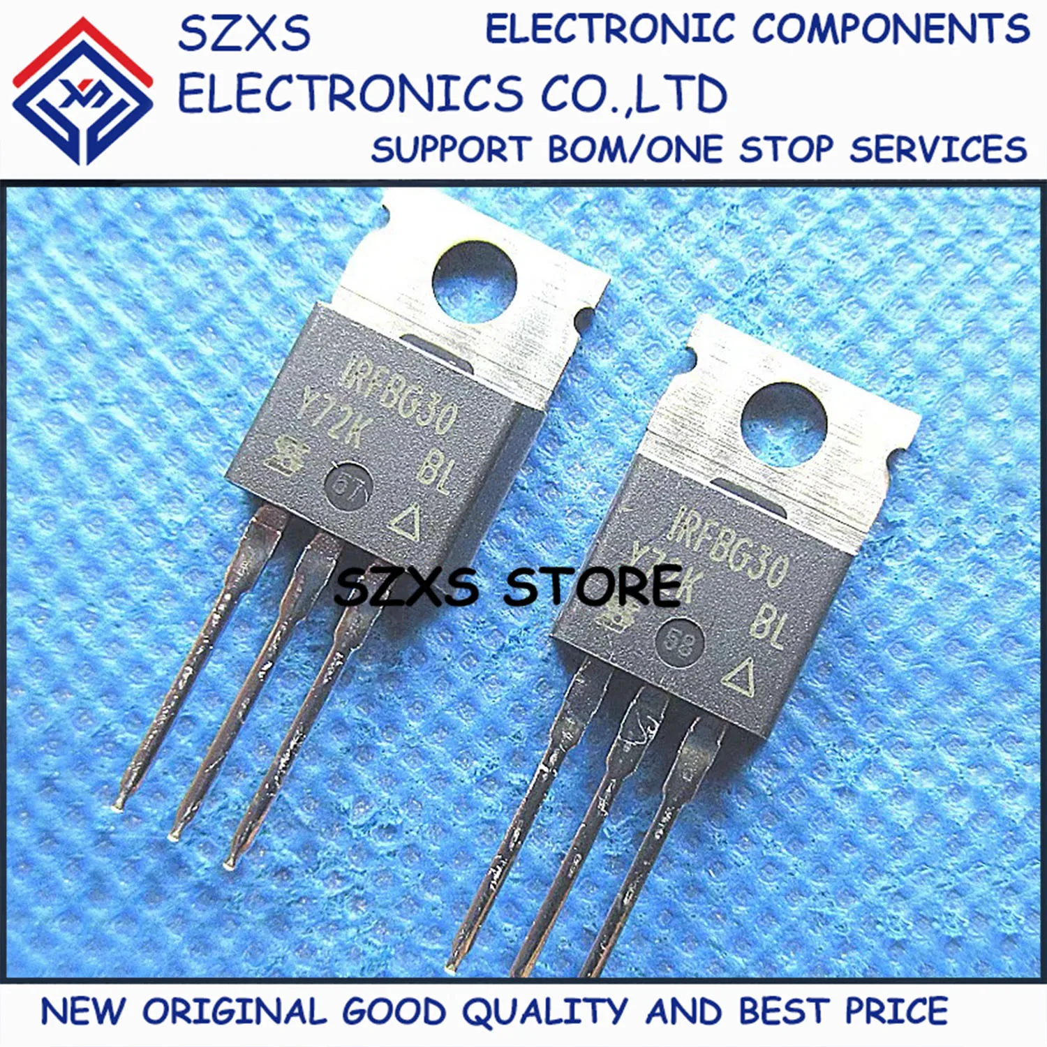 New Original 10Pcs IRFBG30 IRFBG30PBF TO-220 1000V 3.1A MOSFET Field Effect Transistor In Stock Good Quality
New Original 10Pcs IRFBG30 IRFBG30PBF TO-220 1000V 3.1A MOSFET Field Effect Transistor In Stock Good Quality