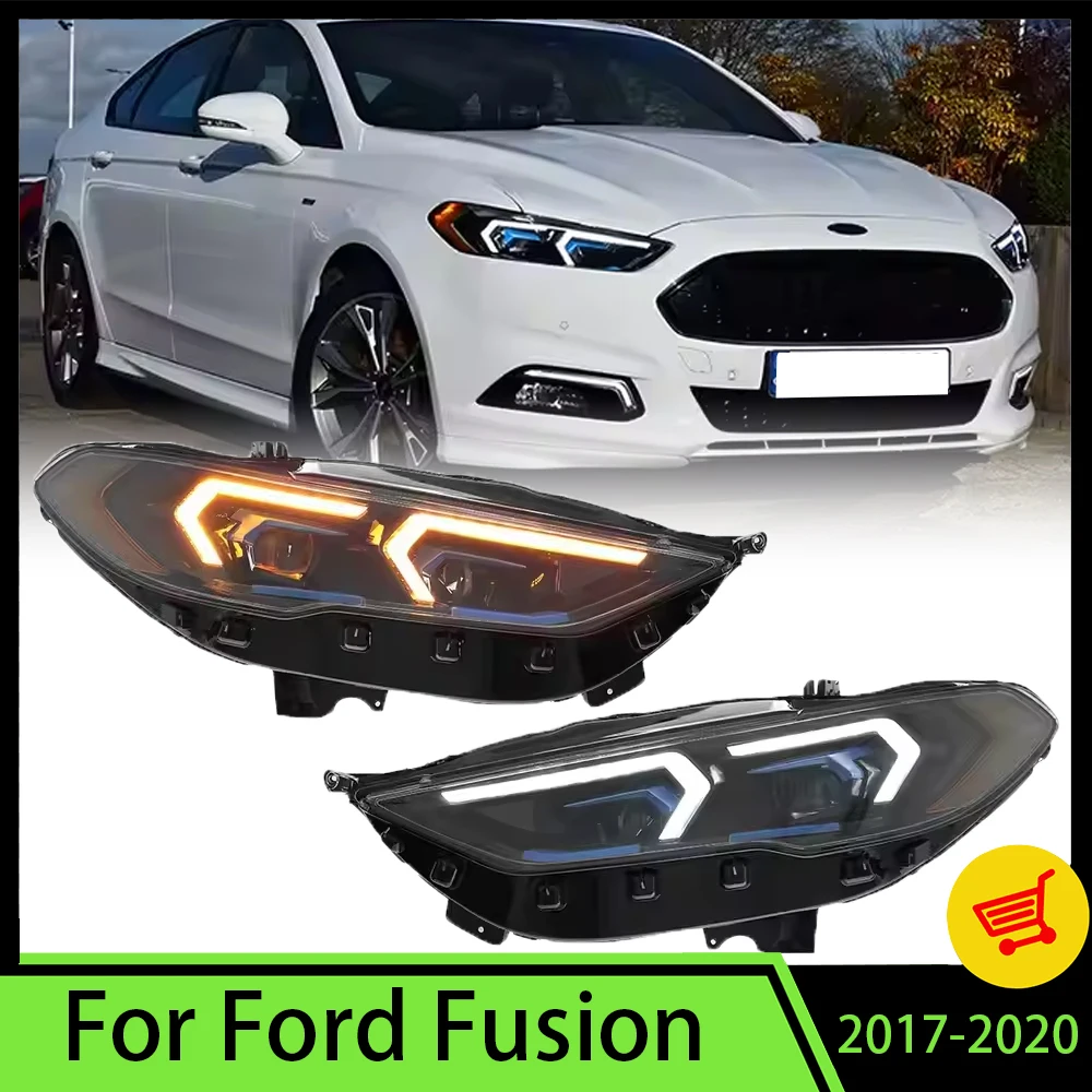 Автомобильные фары для Ford Fusion 2017-2020, светодиодные фары DRL, автомобильные аксессуары с сигнальной фарой и линзой проектора спереди
Автомобильные фары для Ford Fusion 2017-2020, светодиодные фары DRL, автомобильные аксессуары с сигнальной фарой и линзой проектора спереди
