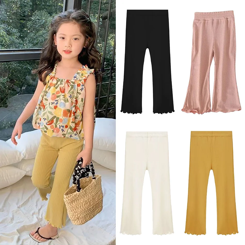 Girls Solid Summer Thin Flared Pants Children Versatile Daily Fashion Casual Comfortable Pants Princess Style Kids Pants 1-10Y
Girls Solid Summer Thin Flared Pants Children Versatile Daily Fashion Casual Comfortable Pants Princess Style Kids Pants 1-10Y