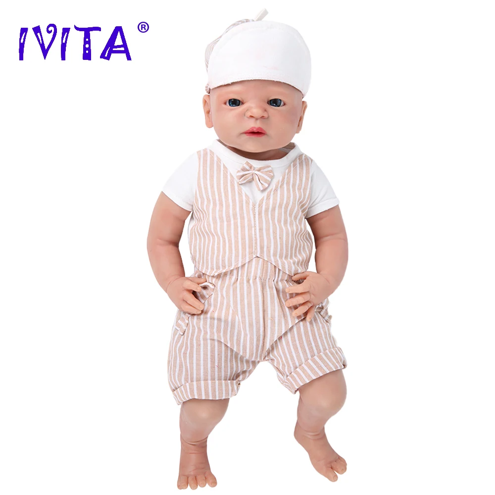 IVITA WB1511 22inch 5.05kg 100% Full Body Silicone Reborn Bebe Doll Realistic Boy Unpainted Baby DIY Blank Dolls Children Toys
IVITA WB1511 22inch 5.05kg 100% Full Body Silicone Reborn Bebe Doll Realistic Boy Unpainted Baby DIY Blank Dolls Children Toys