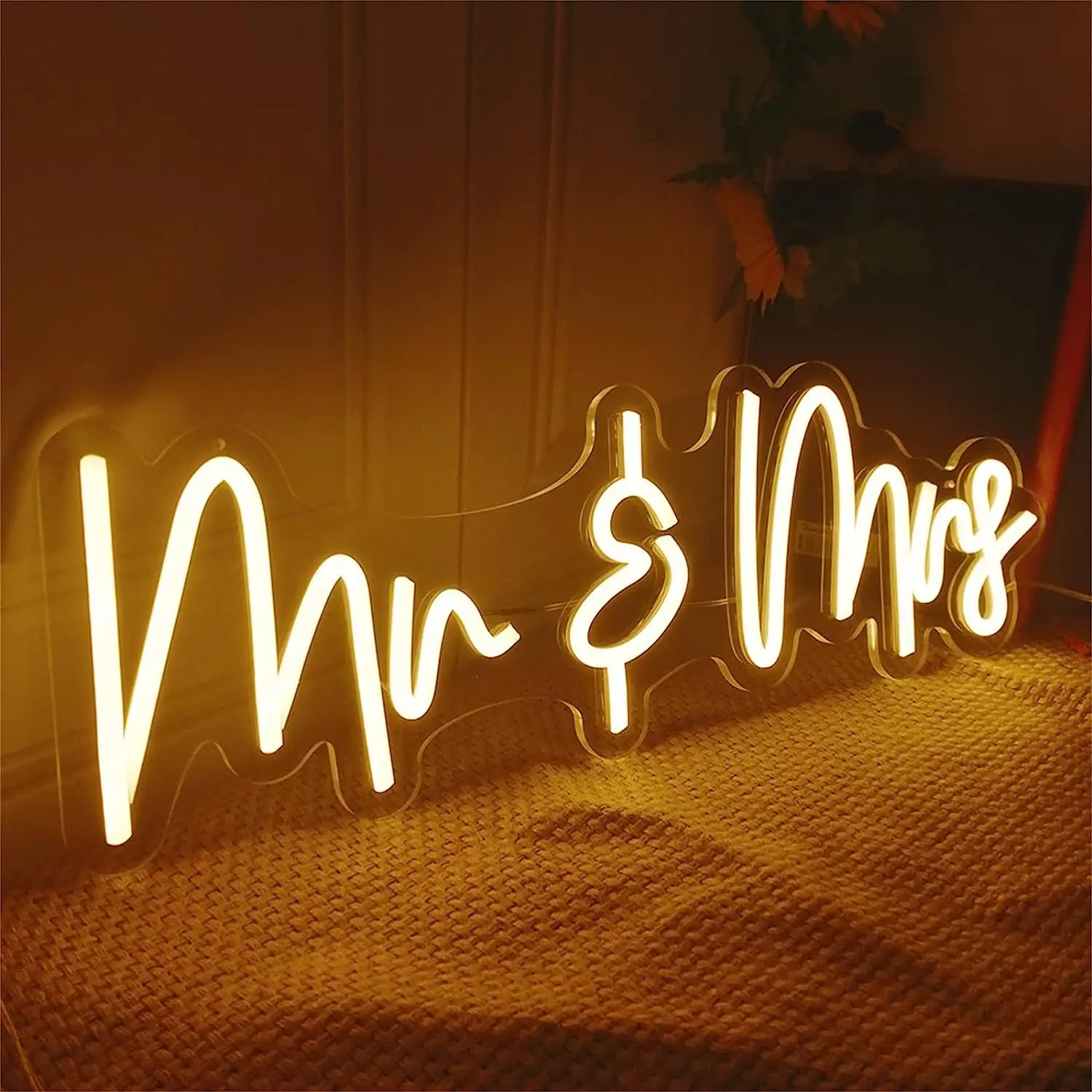 Mr And Mrs Wedding LED Neon Signs USB Dimmer Neon Light For Propose Marriage Wedding Party Bedroom Wall House Decoration Light
Mr And Mrs Wedding LED Neon Signs USB Dimmer Neon Light For Propose Marriage Wedding Party Bedroom Wall House Decoration Light