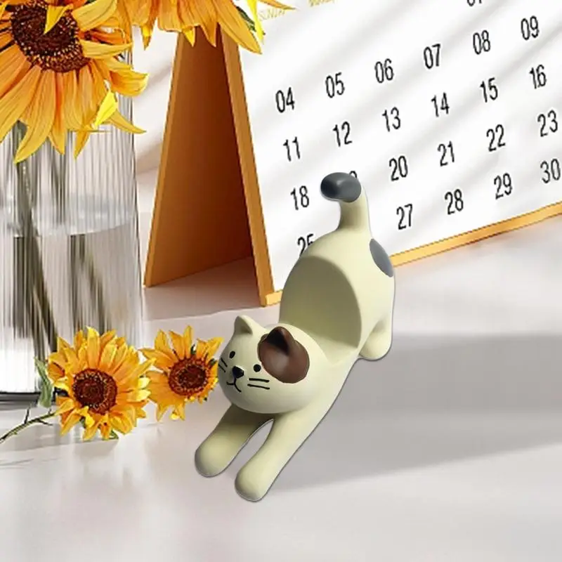 Cat Smartphone Stand Cute Animal Desk Phone Stand Cat Stretching Resin Figurine Phone Cradle for Home Bedside Tabletop Decoratio
Cat Smartphone Stand Cute Animal Desk Phone Stand Cat Stretching Resin Figurine Phone Cradle for Home Bedside Tabletop Decoratio
