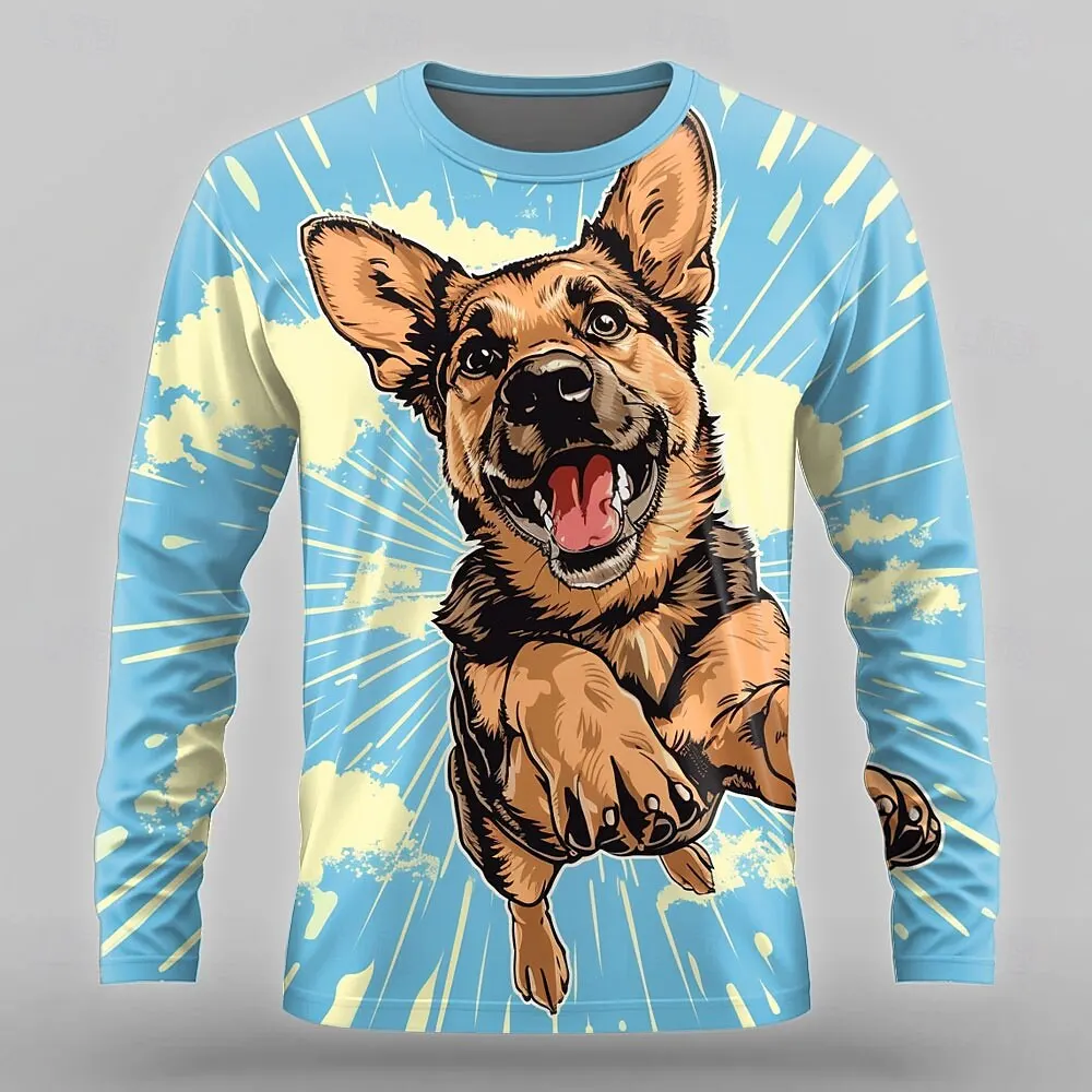 Funny 3D Print Cute Dogs Pattern T-Shirt Autumn Daily Casual Pets Lovers Long Sleeve Round Neck Tops Creative Design Unisex Tees 
Funny 3D Print Cute Dogs Pattern T-Shirt Autumn Daily Casual Pets Lovers Long Sleeve Round Neck Tops Creative Design Unisex Tees