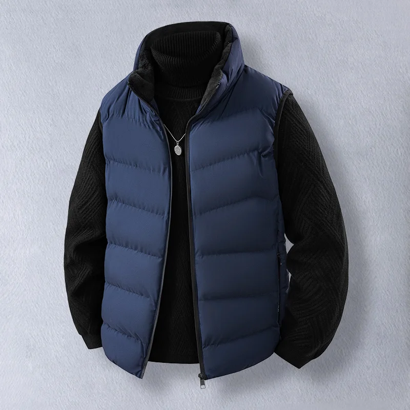New 2025 Men's Loose Fit Vest Trendy Autumn Winter Outerwear Zipper Versatile Youthful Style Polyester Nylon Composite Fiber
New 2025 Men's Loose Fit Vest Trendy Autumn Winter Outerwear Zipper Versatile Youthful Style Polyester Nylon Composite Fiber