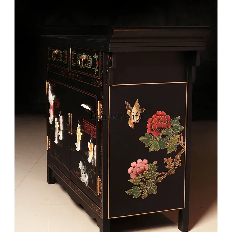 LJY*Entrance Cabinet Hand-Painted Decorative Classical Sideboard Cabinet Inlaid Furniture
LJY*Entrance Cabinet Hand-Painted Decorative Classical Sideboard Cabinet Inlaid Furniture
