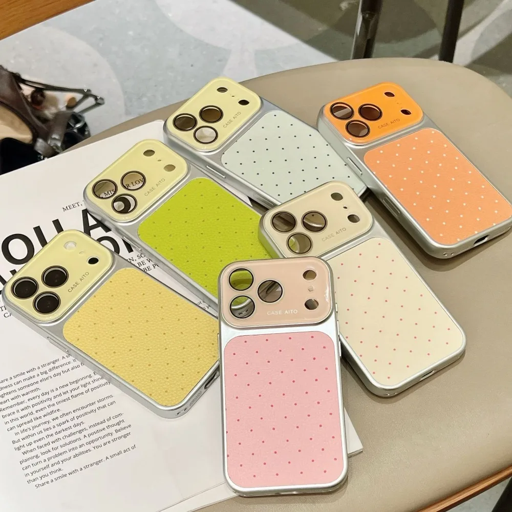 Новый милый и простой чехол для телефона в горошек для iPhone 17 16 15 14 13 Pro Max, модный защитный чехол с большим окном
Новый милый и простой чехол для телефона в горошек для iPhone 17 16 15 14 13 Pro Max, модный защитный чехол с большим окном