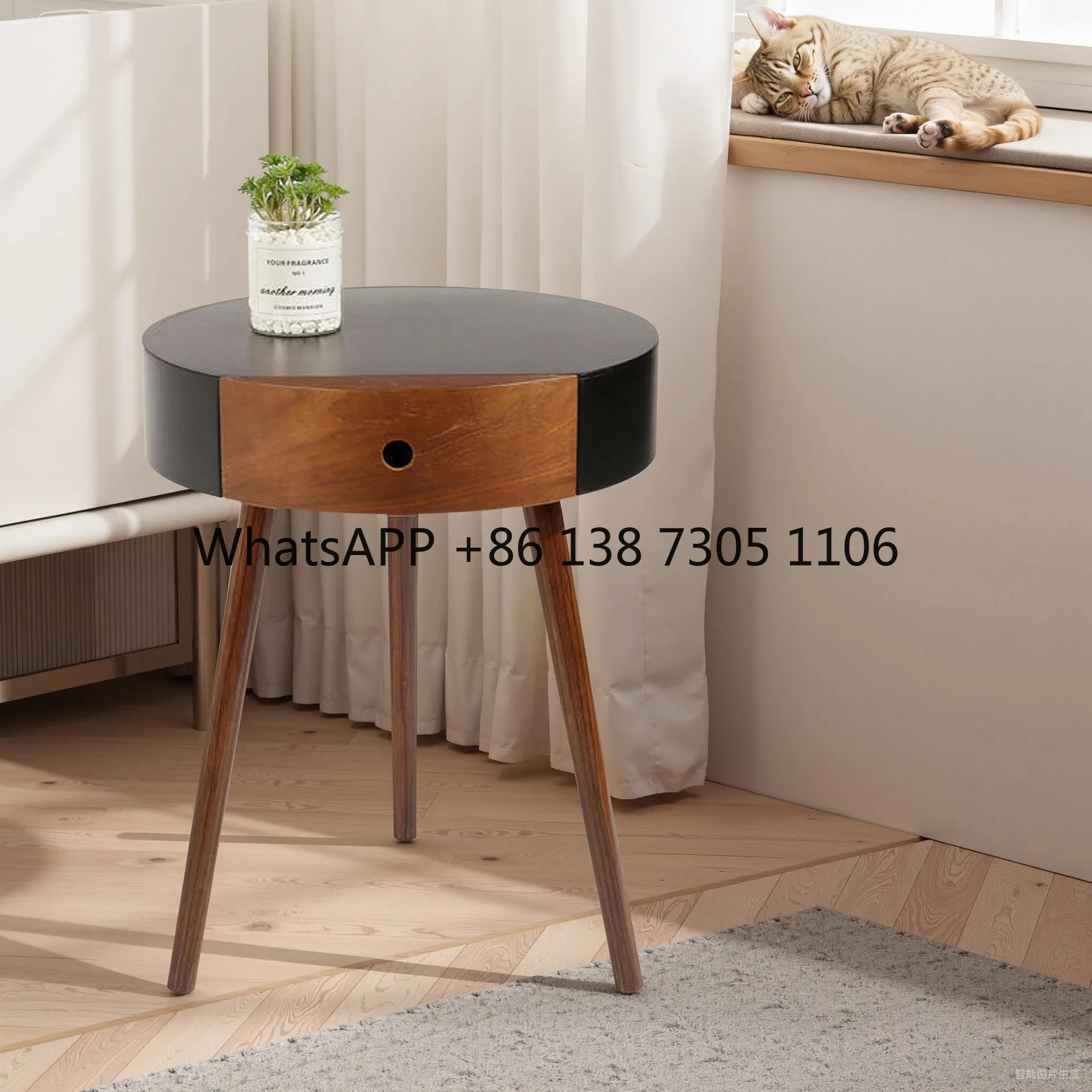 Italian minimalist round bedside table, chest of drawers, edge table corner, a few orders, small table ins storage ins style
Italian minimalist round bedside table, chest of drawers, edge table corner, a few orders, small table ins storage ins style