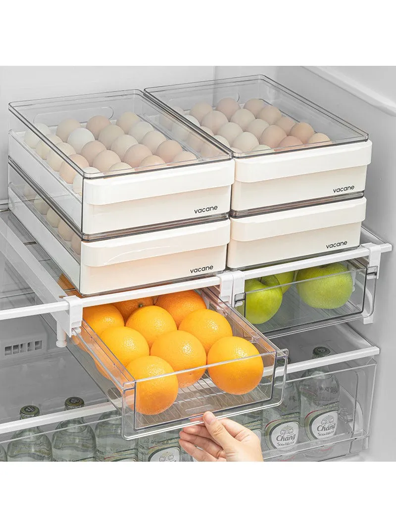 Kitchen Egg Storage Box Refrigerator Drawer Type Food Grade New Version Partition Drawer Style Egg Tray Japanese Style Plastic
Kitchen Egg Storage Box Refrigerator Drawer Type Food Grade New Version Partition Drawer Style Egg Tray Japanese Style Plastic