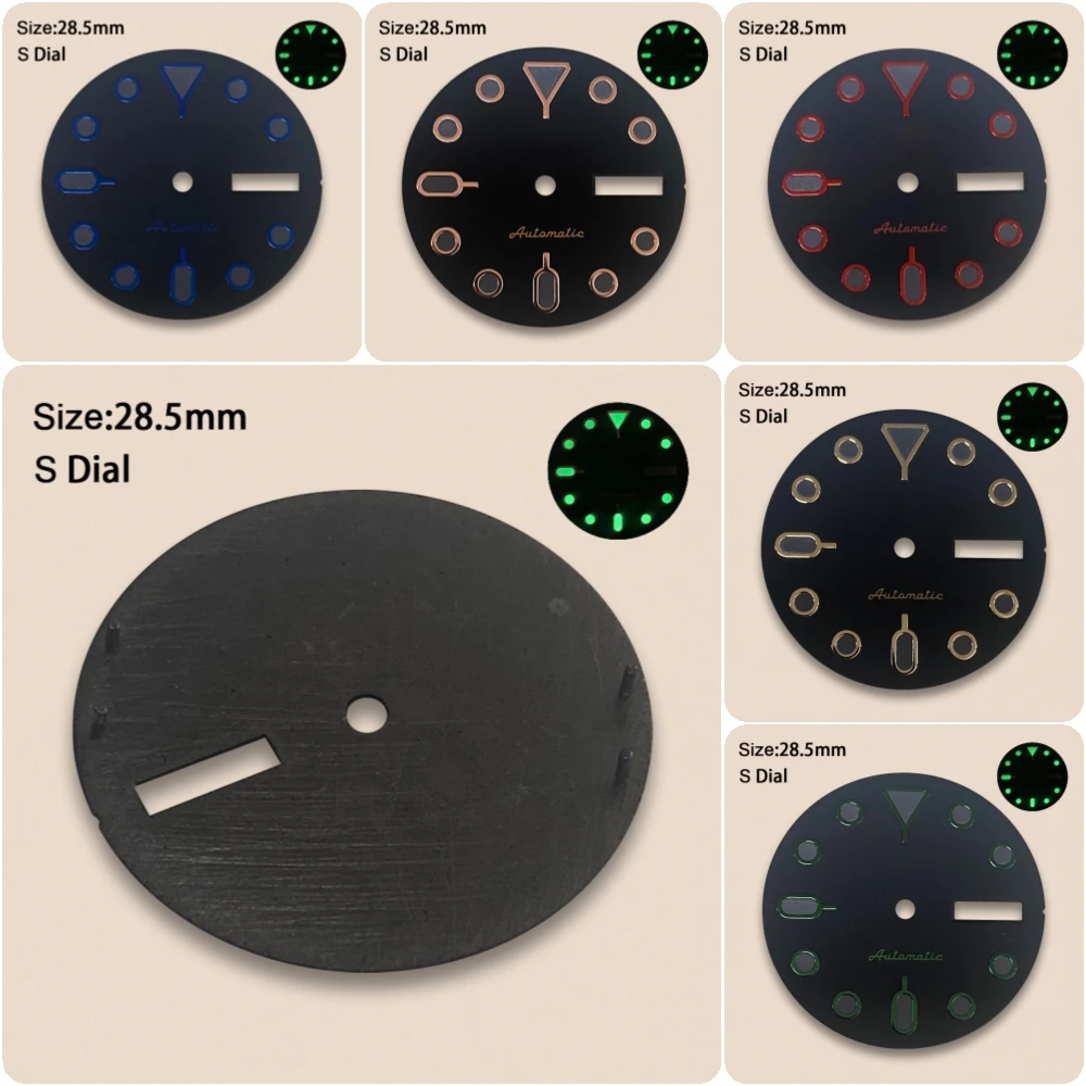 NH35/NH36 dial Watch dial S dial green luminous High-Quality dial Suitable for NH35 NH36 Movement Watch Accessories Repair Tool
NH35/NH36 dial Watch dial S dial green luminous High-Quality dial Suitable for NH35 NH36 Movement Watch Accessories Repair Tool