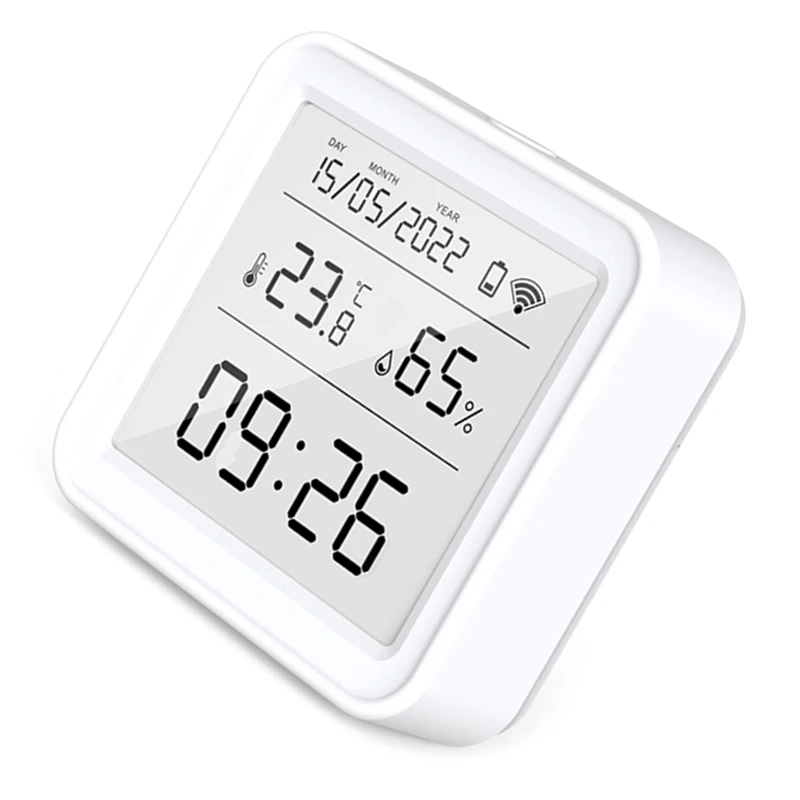 Tuya WIFI Temperature Humidity Sensor Indoor Hygrometer Thermometer Detector Smart Life Remote Control
Tuya WIFI Temperature Humidity Sensor Indoor Hygrometer Thermometer Detector Smart Life Remote Control