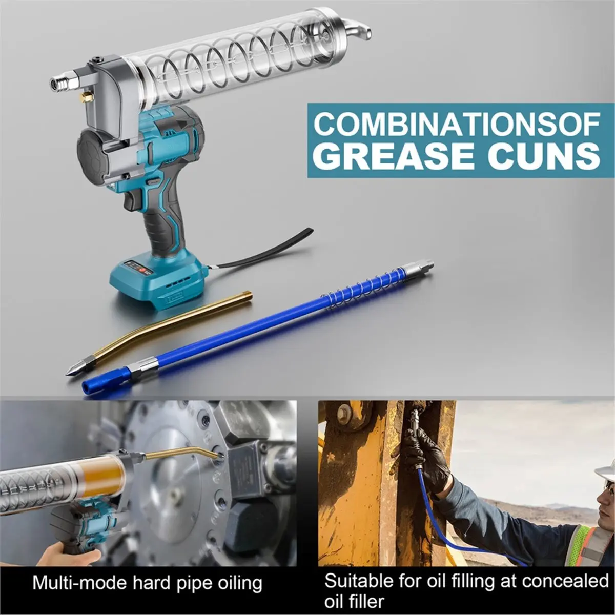 (BABQ) Electric Grease Gun for Makita 18V Battery Oiling Machine Lube Refueller Portable Grease for Car Chain Bearing
(BABQ) Electric Grease Gun for Makita 18V Battery Oiling Machine Lube Refueller Portable Grease for Car Chain Bearing