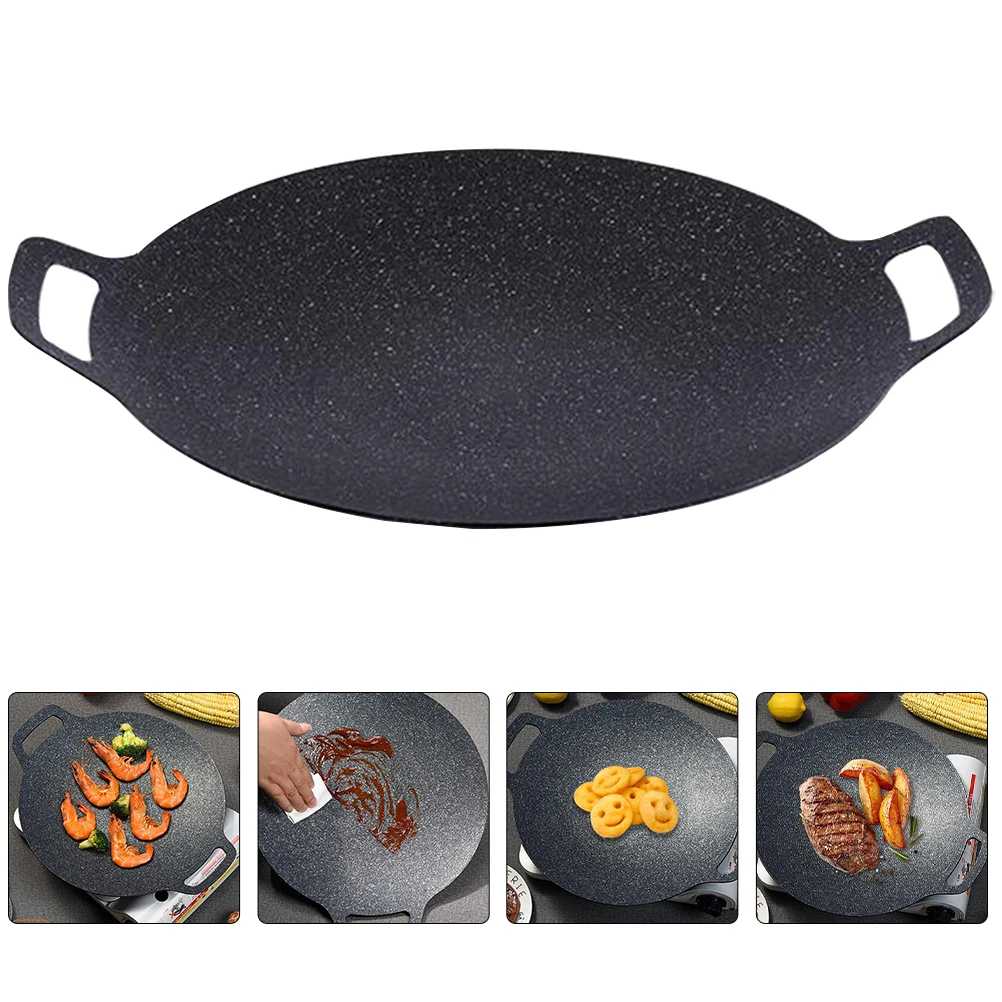 Aluminum Alloy Pan Nonstick Barbecue Grilling Tray Practical Simple Design Pleasant
Aluminum Alloy Pan Nonstick Barbecue Grilling Tray Practical Simple Design Pleasant