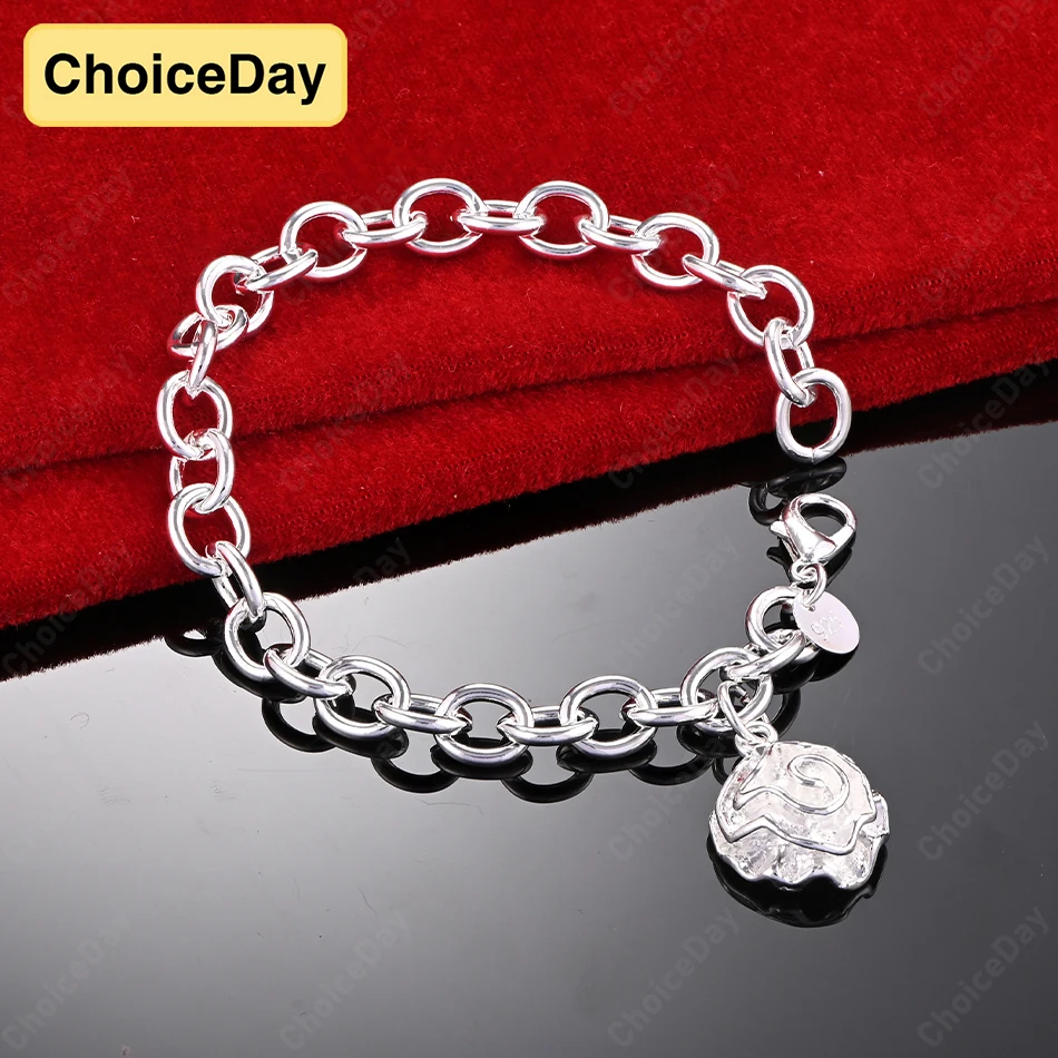 ChoiceDay 8 Inch 925 Sterling Silver 20cm Delicate Rose Bracelet Women Pendant Charm Wedding Party Fashion Jewelry
ChoiceDay 8 Inch 925 Sterling Silver 20cm Delicate Rose Bracelet Women Pendant Charm Wedding Party Fashion Jewelry