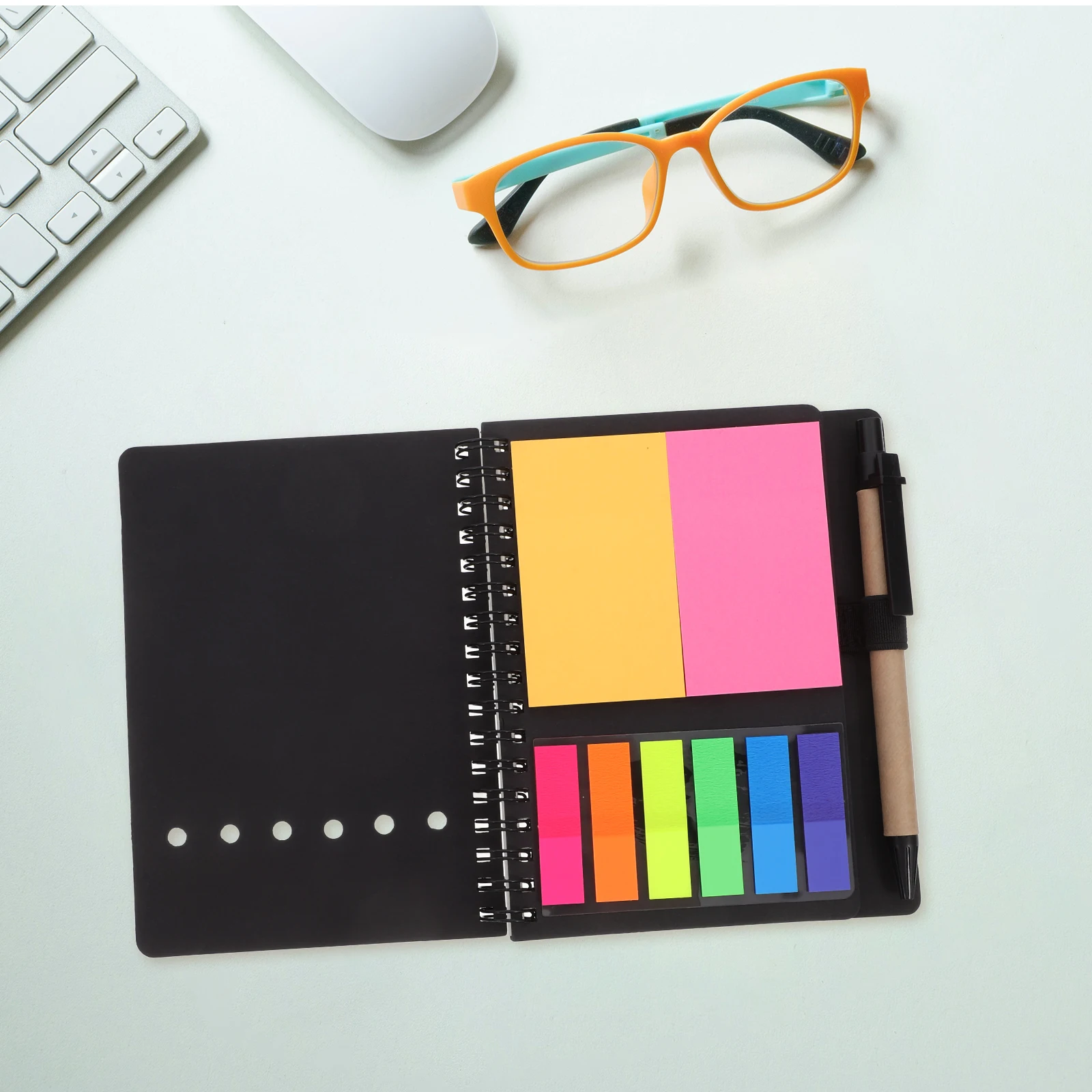Colored Paper Pen Mini Spiral Notebook With Colored Paper Bound Holder Kraft Pocket 30 Pages Black Portable Handy
Colored Paper Pen Mini Spiral Notebook With Colored Paper Bound Holder Kraft Pocket 30 Pages Black Portable Handy