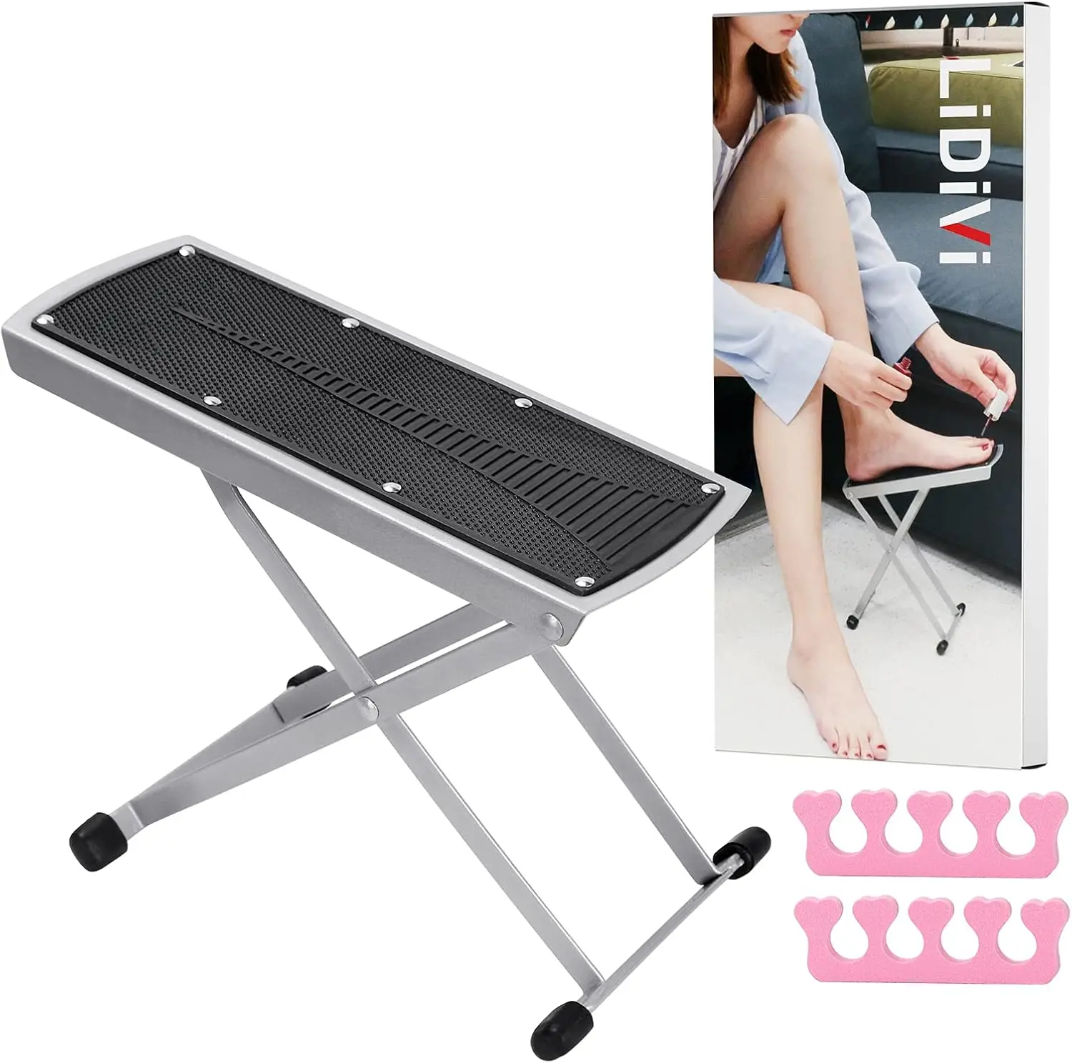 Adjustable Pedicure Foot Rest with Non-Slip Base and Toe Separator for Easy At-Home Manicures
Adjustable Pedicure Foot Rest with Non-Slip Base and Toe Separator for Easy At-Home Manicures