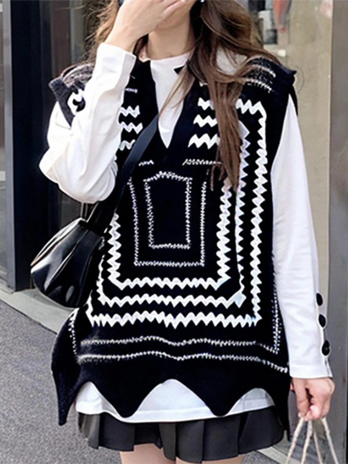 Вязаный жилет нерегулярной формы для женщин больших размеров, винтажный, антивозрастной, для многослойных образов, для повседневной носки
Вязаный жилет нерегулярной формы для женщин больших размеров, винтажный, антивозрастной, для многослойных образов, для повседневной носки