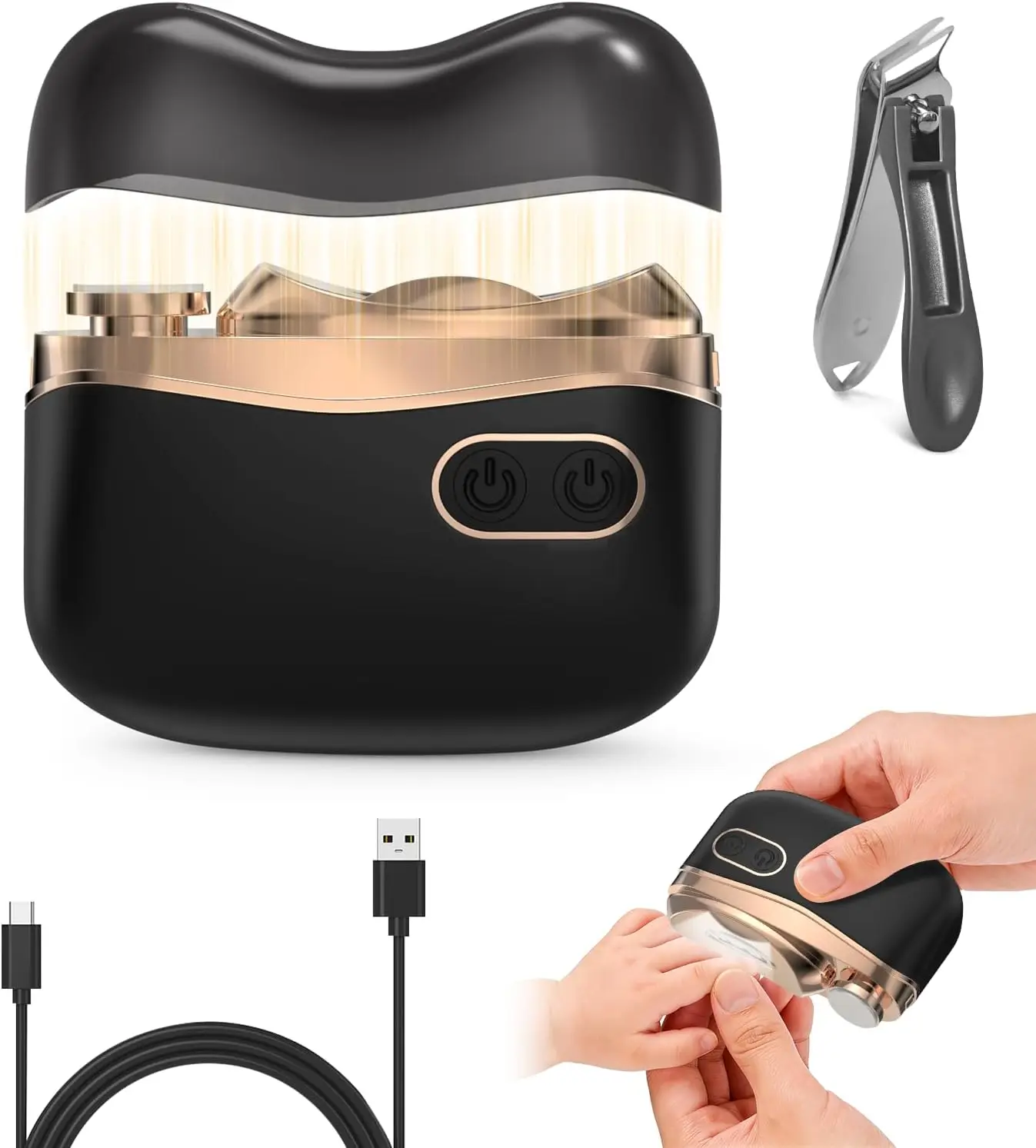 Smart Electric Nail Clipper - 3 in 1 Auto Trimmer with LED Light & Clip Storage, 2 Speeds, USB Rechargeable for All Ages
Smart Electric Nail Clipper - 3 in 1 Auto Trimmer with LED Light & Clip Storage, 2 Speeds, USB Rechargeable for All Ages