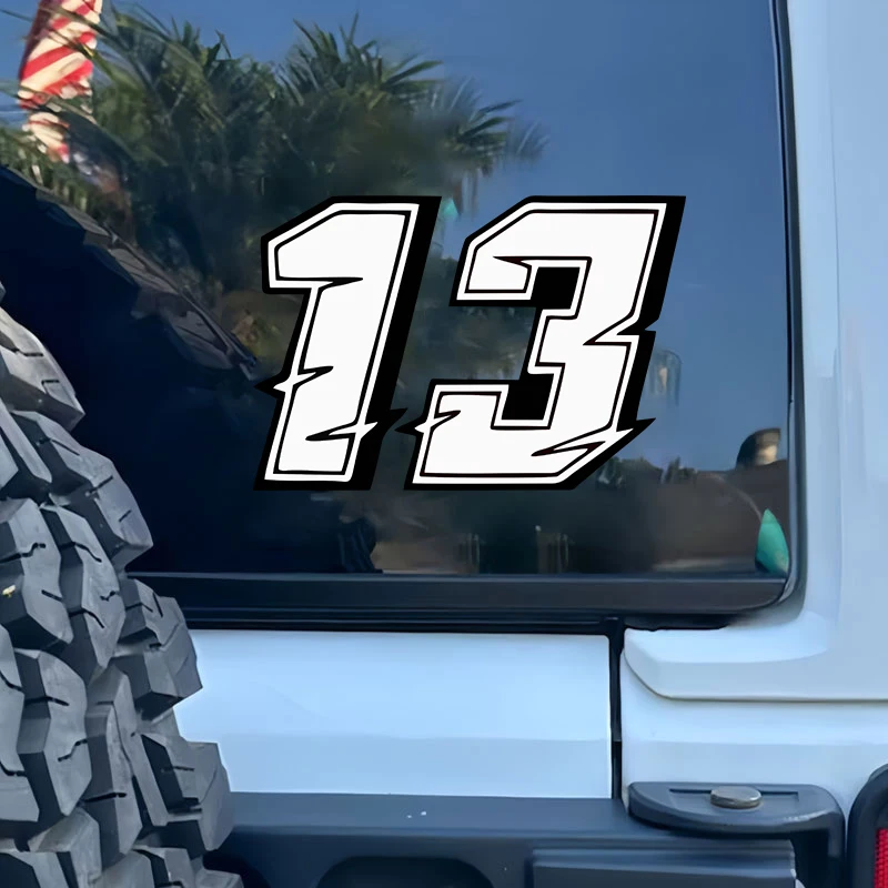 1PC White Racing Number Sticker, Waterproof Durable Vinyl Decal for Helmet, Fairing, Fuel Tank, Scooter & Bicycle
1PC White Racing Number Sticker, Waterproof Durable Vinyl Decal for Helmet, Fairing, Fuel Tank, Scooter & Bicycle