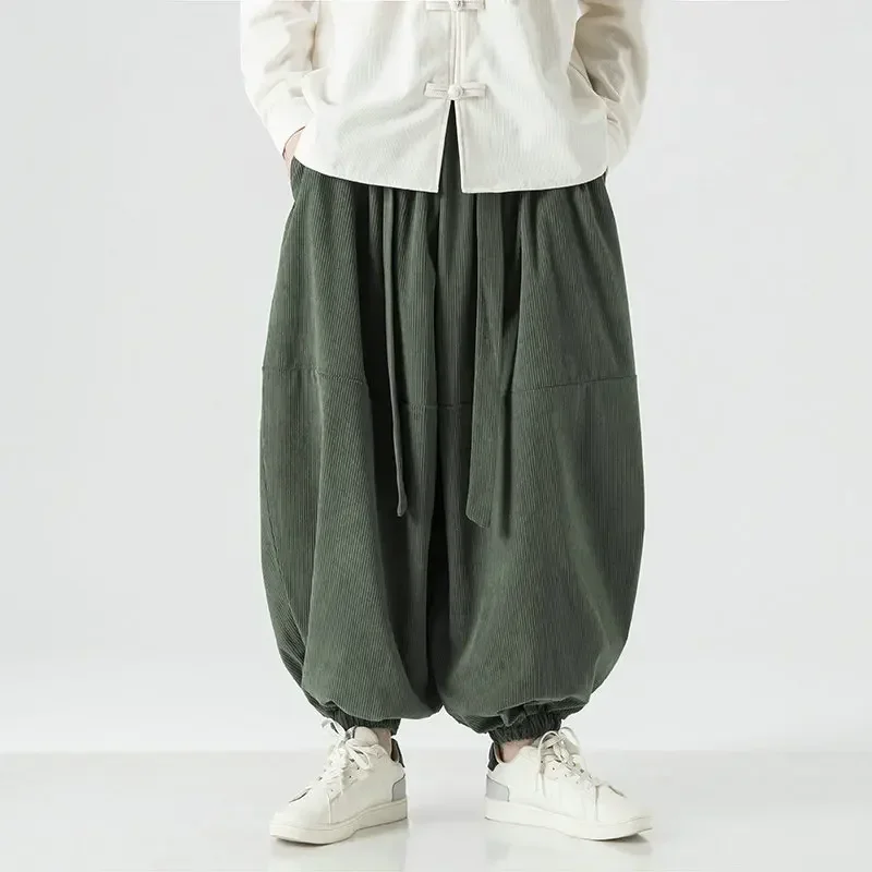 2025 2024 Men Corduroy Pants Oversized Casual Autumn Wide Leg Trousers Streetwear Harem Pants Men Woman Elastic Waist Loose Pant
2025 2024 Men Corduroy Pants Oversized Casual Autumn Wide Leg Trousers Streetwear Harem Pants Men Woman Elastic Waist Loose Pant